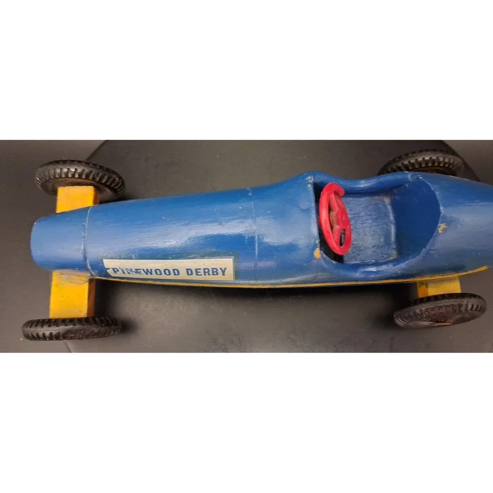 Vintage Pinewood Derby‎ Car #53 Made from wood. 
